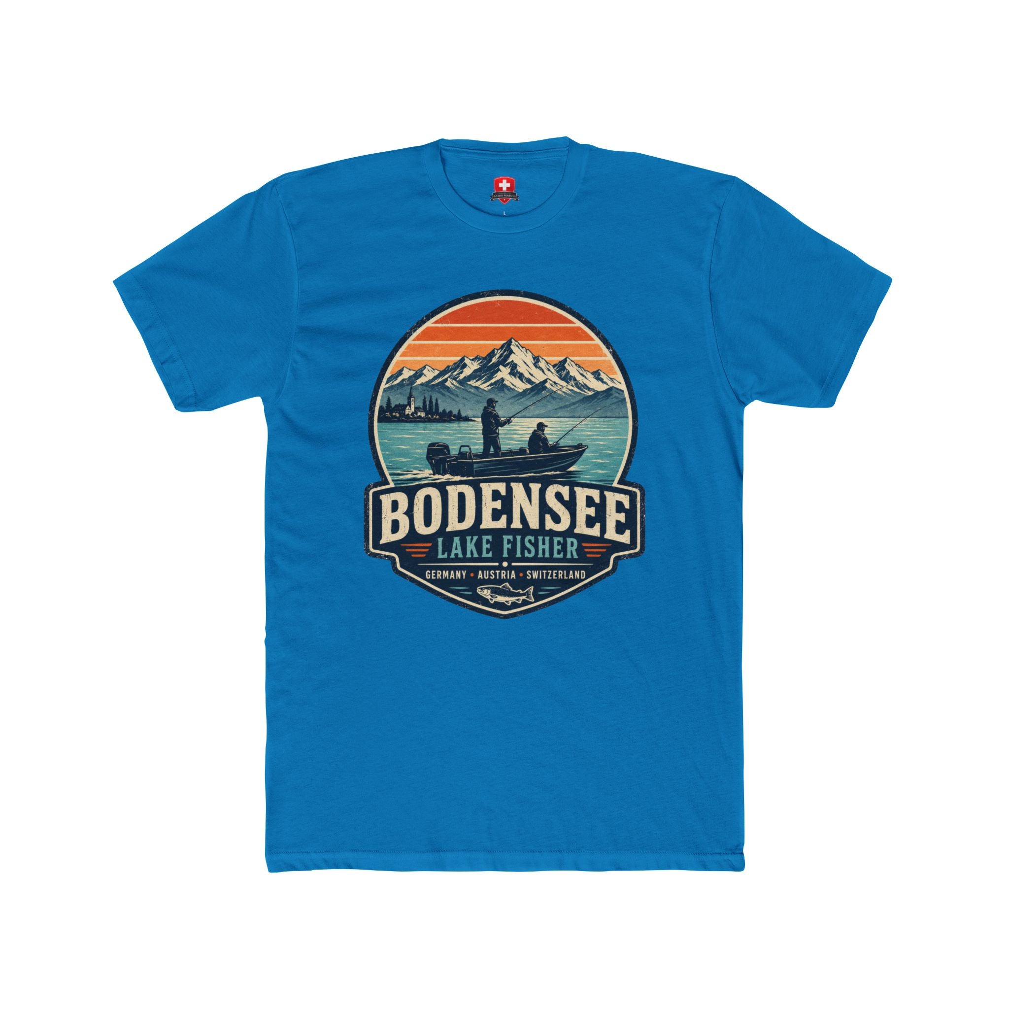 Angler T-Shirt Unisex – Vintage Angler Berge & See Bodensee