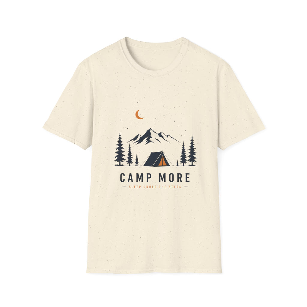 Camping & Wandern T-Shirt Unisex – Berge, Zelt & Tannen Grafik