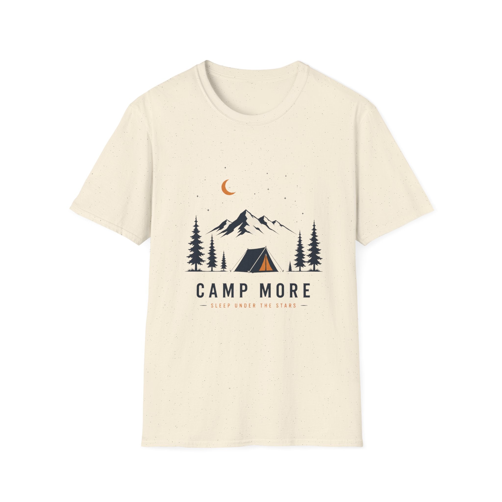 Camping & Wandern T-Shirt Unisex – Berge, Zelt & Tannen Grafik