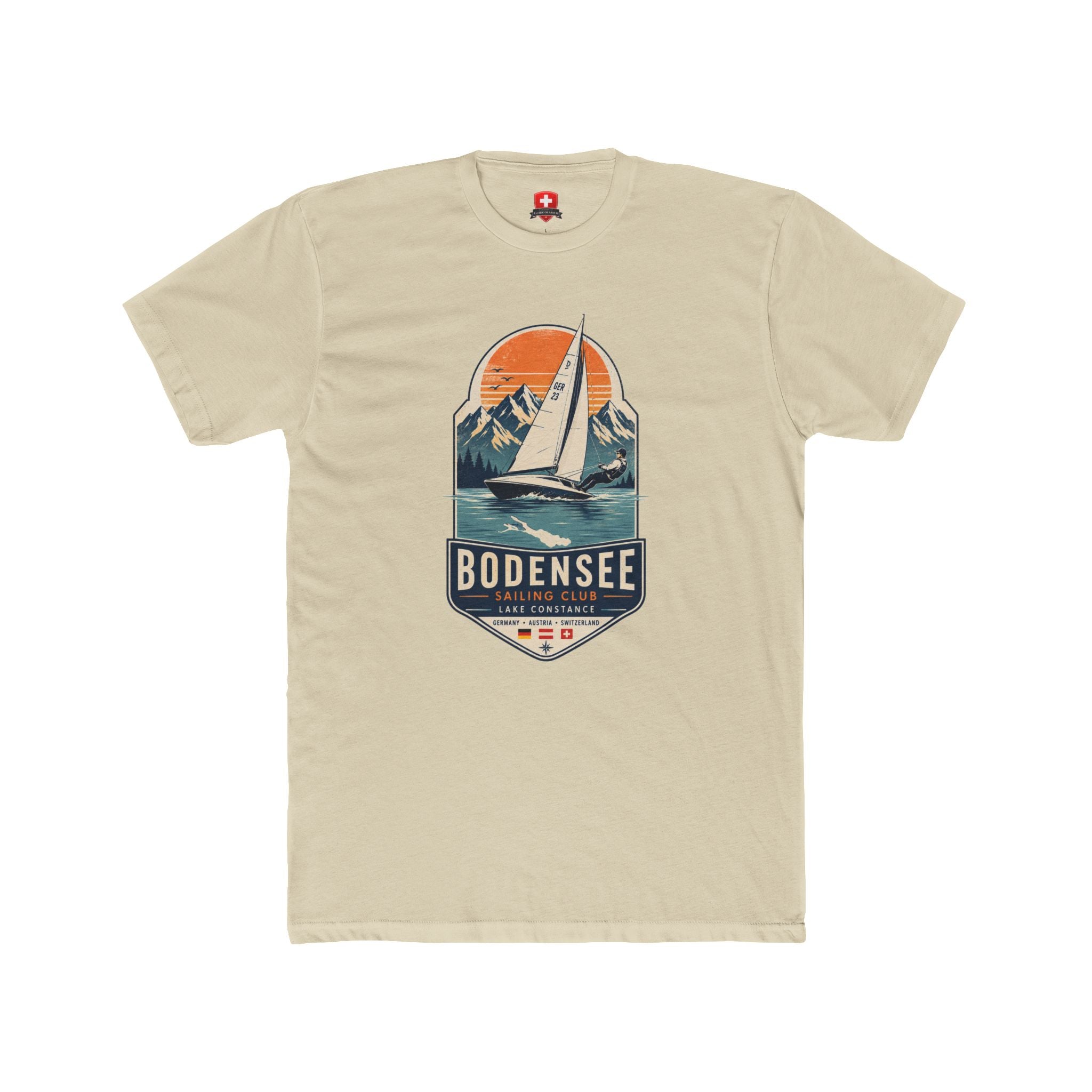 Segel T-Shirt Unisex – Segelboot Wappen Nautical Bodensee