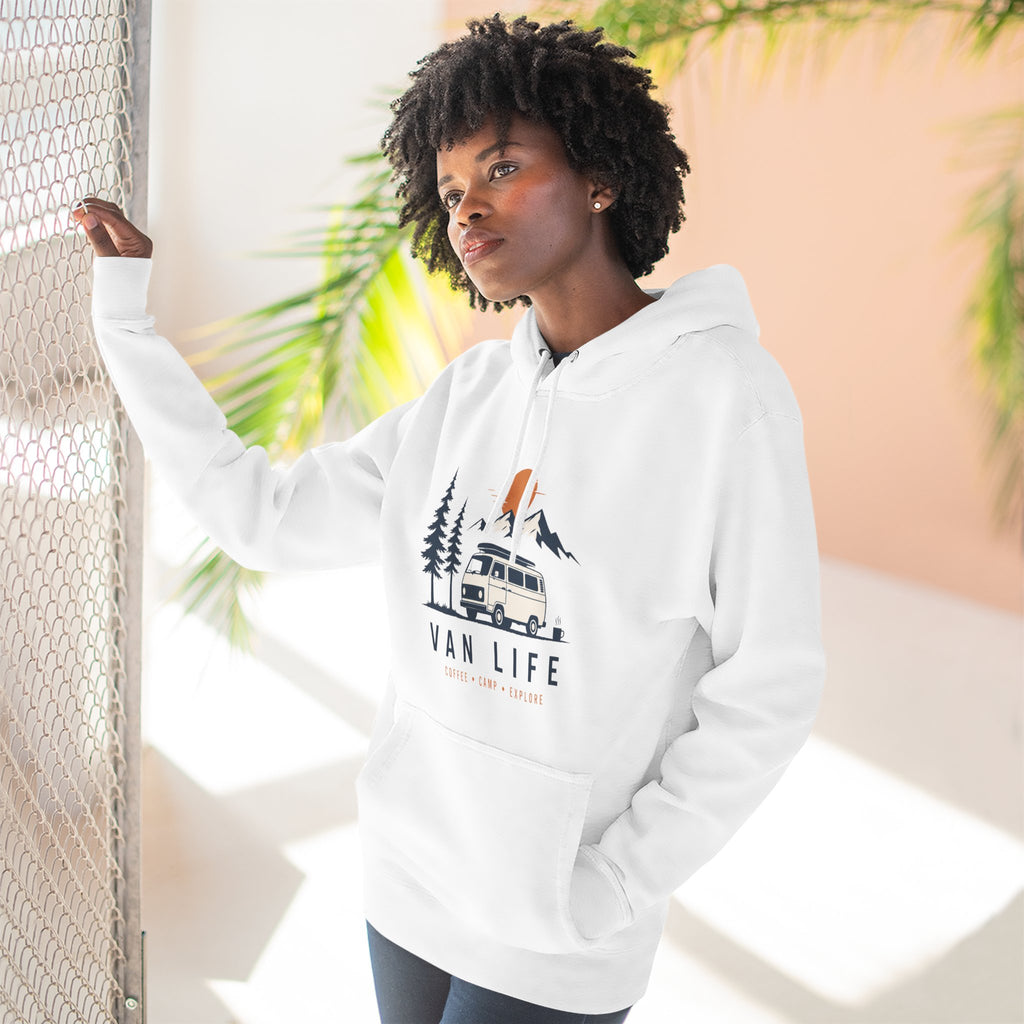 Van Life & Wandern Hoodie Unisex – Vintage Campervan Kapuzenpullover