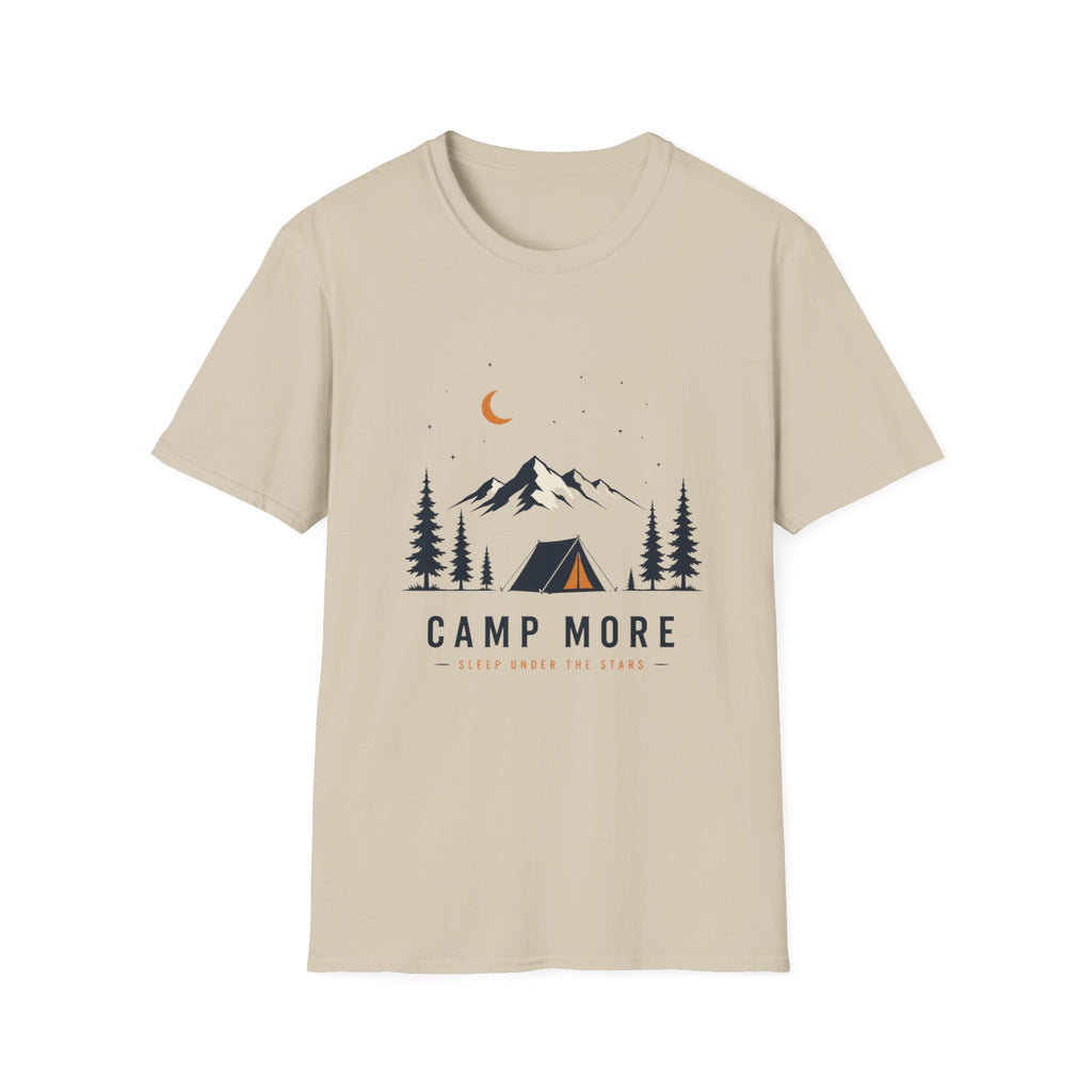 Camping & Wandern T-Shirt Unisex – Berge, Zelt & Tannen Grafik