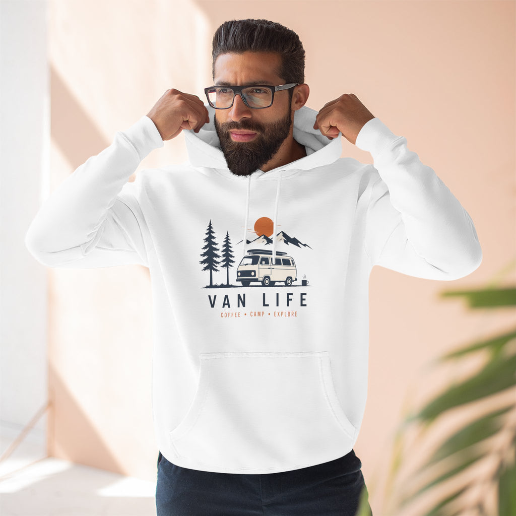 Van Life & Wandern Hoodie Unisex – Vintage Campervan Kapuzenpullover