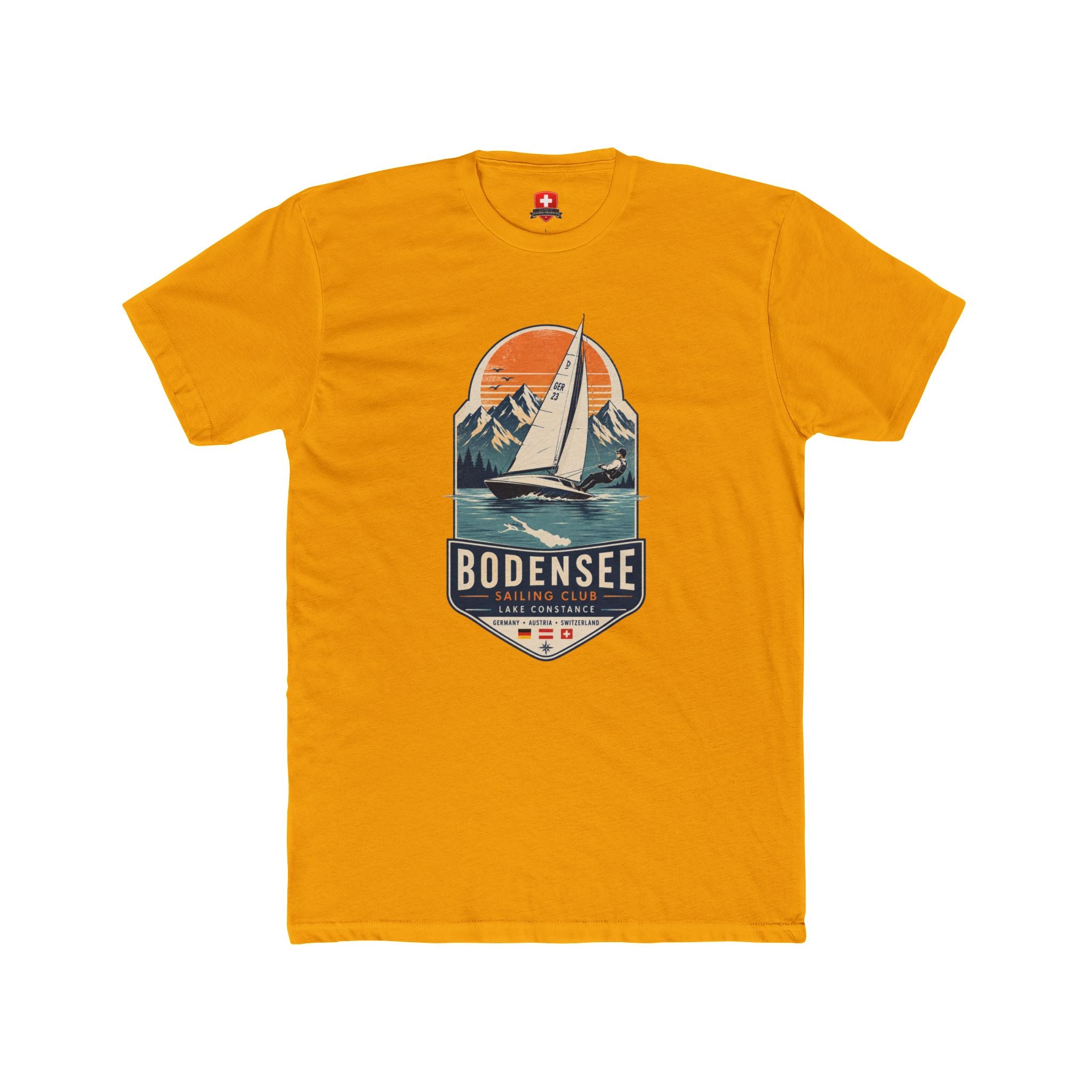 Segel T-Shirt Unisex – Segelboot Wappen Nautical Bodensee