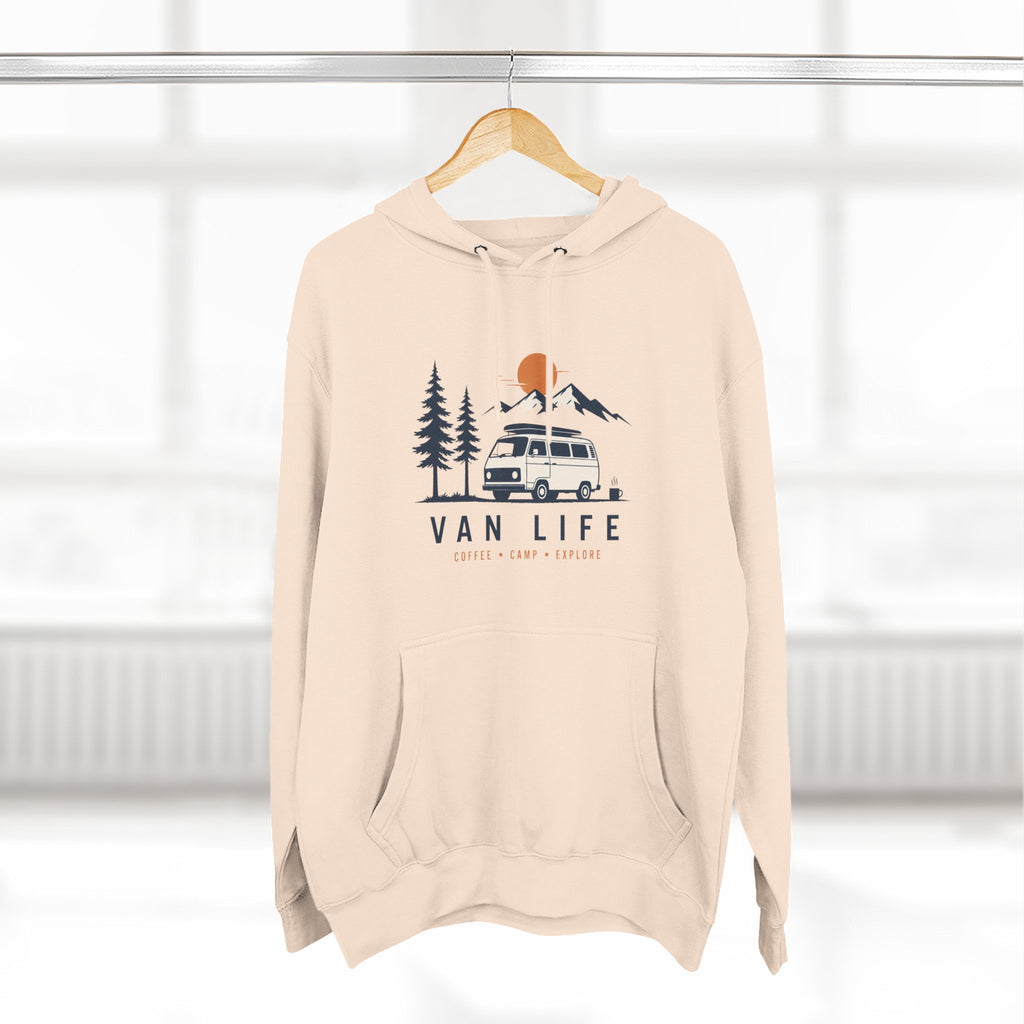 Van Life & Wandern Hoodie Unisex – Vintage Campervan Kapuzenpullover