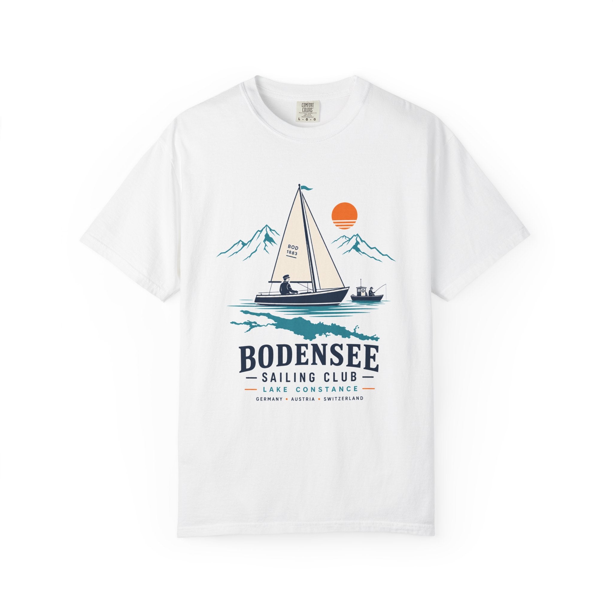 Segel T-Shirt Unisex – Segelboot Vintage Sailing am See