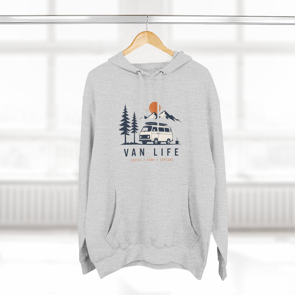 Van Life & Wandern Hoodie Unisex – Vintage Campervan Kapuzenpullover