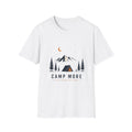 Camping & Wandern T-Shirt Unisex – Berge, Zelt & Tannen Grafik