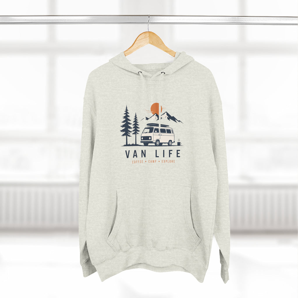 Van Life & Wandern Hoodie Unisex – Vintage Campervan Kapuzenpullover