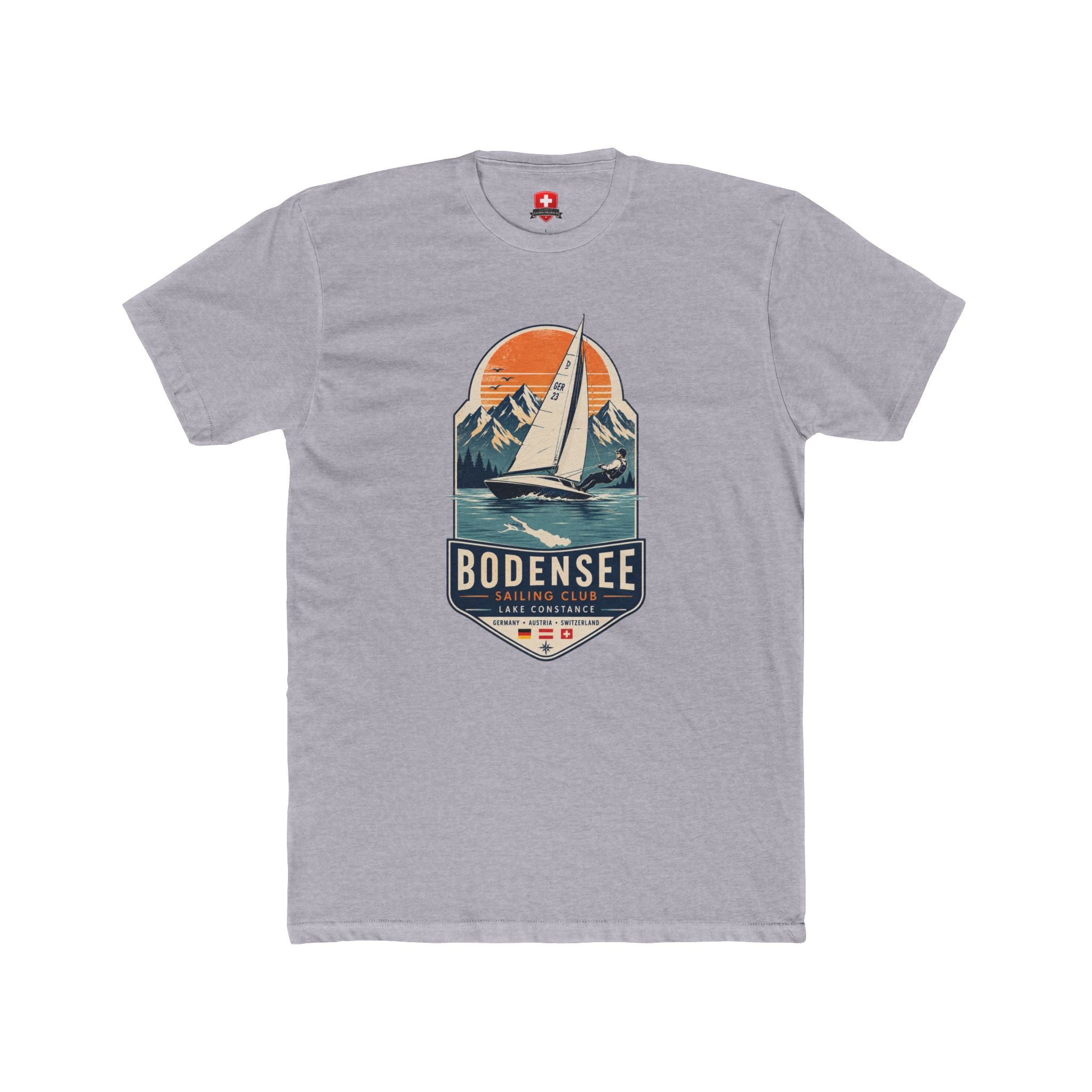 Segel T-Shirt Unisex – Segelboot Wappen Nautical Bodensee
