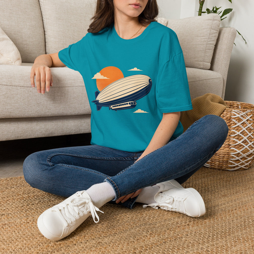 Zeppelin T-Shirt Unisex – Luftschiff Luftfahrt Retro Bodensee
