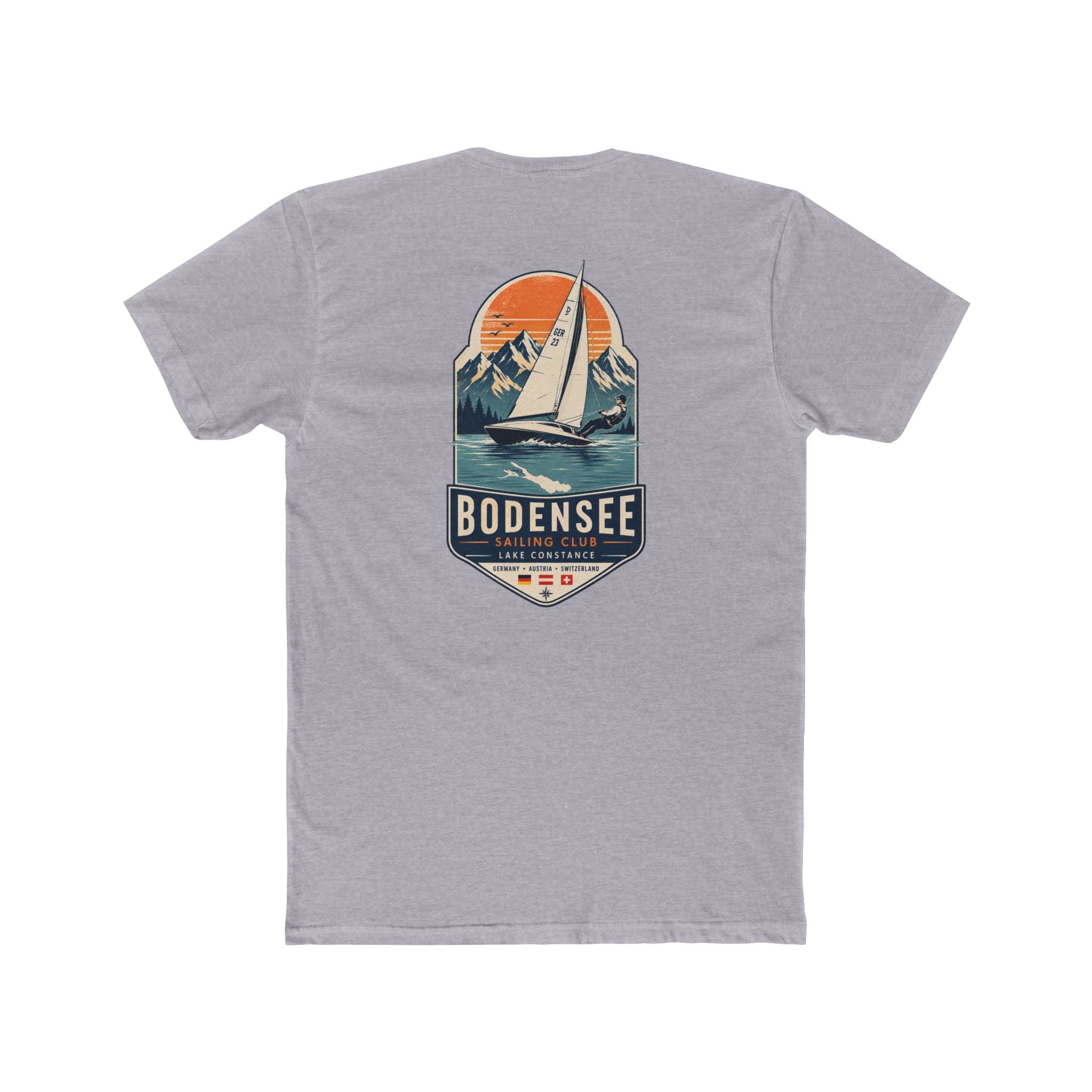 Segel T-Shirt Unisex – Segelboot Wappen Nautical Bodensee