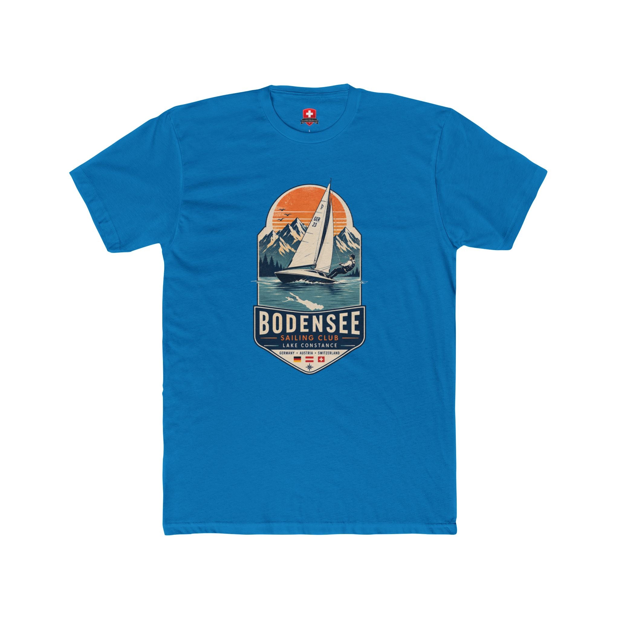 Segel T-Shirt Unisex – Segelboot Wappen Nautical Bodensee