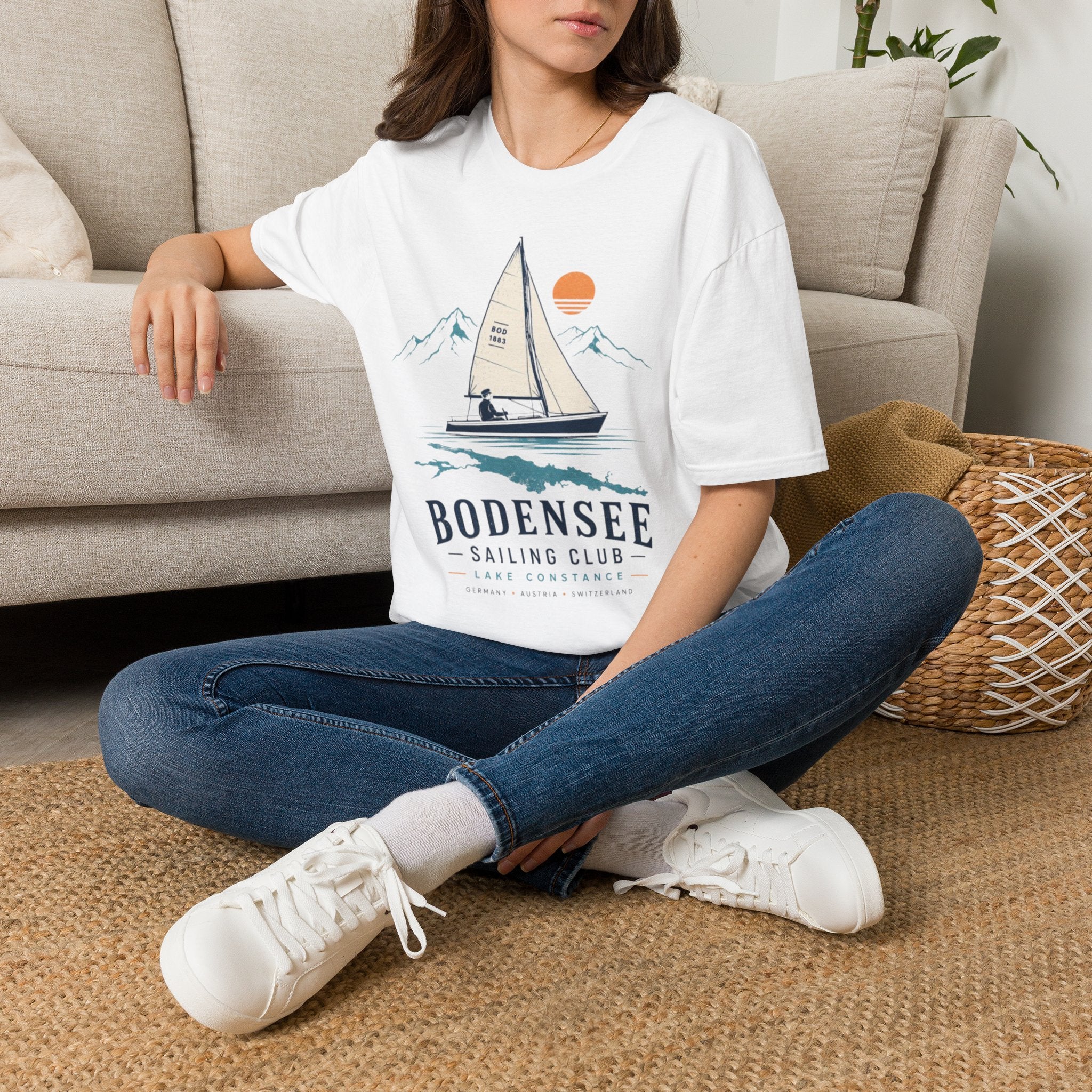Segel T-Shirt Unisex – Segelboot Segler Wassersport Bodensee