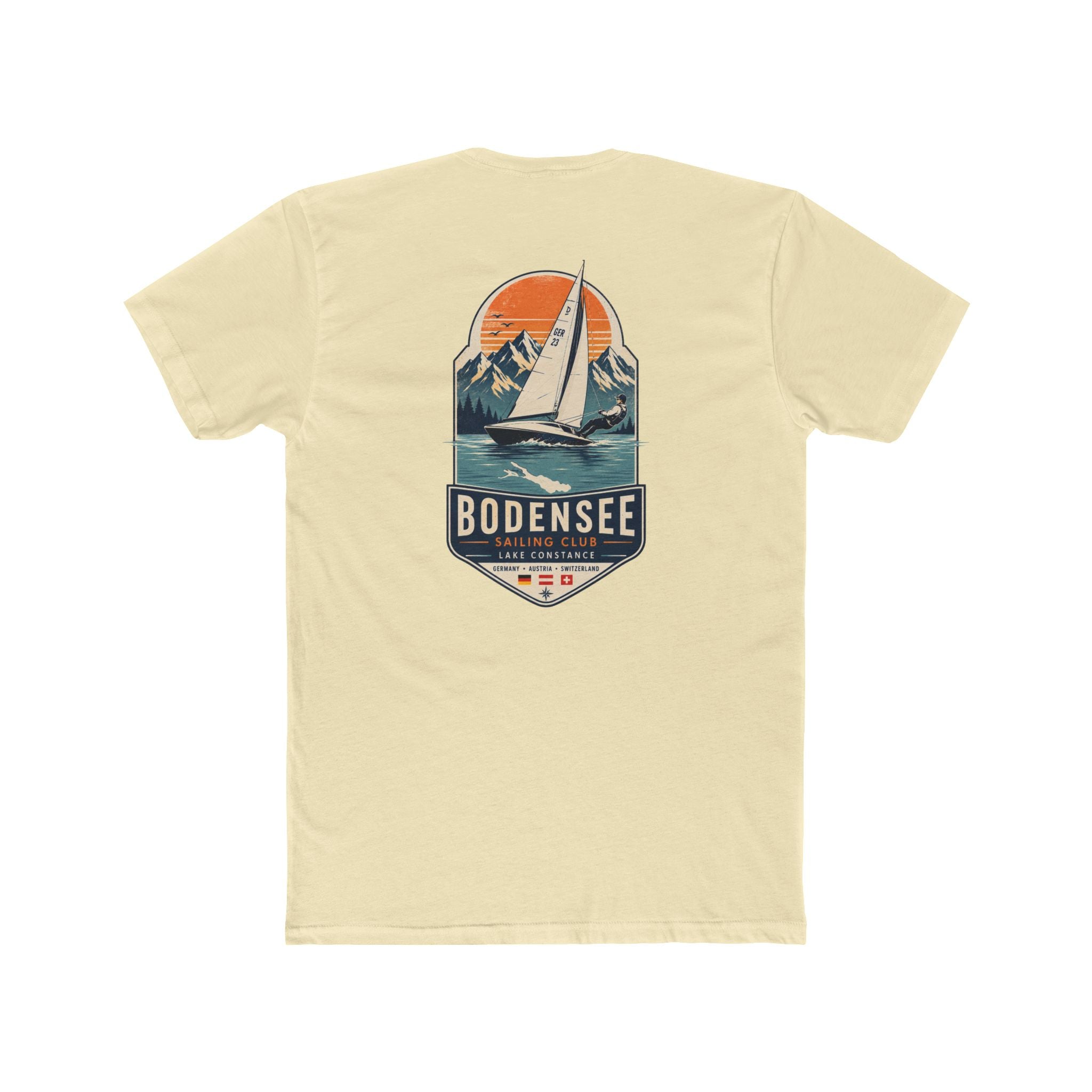 Segel T-Shirt Unisex – Segelboot Wappen Nautical Bodensee