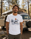 Van Life & Wandern T-Shirt Unisex – Campervan, Berge & Sonnenuntergang