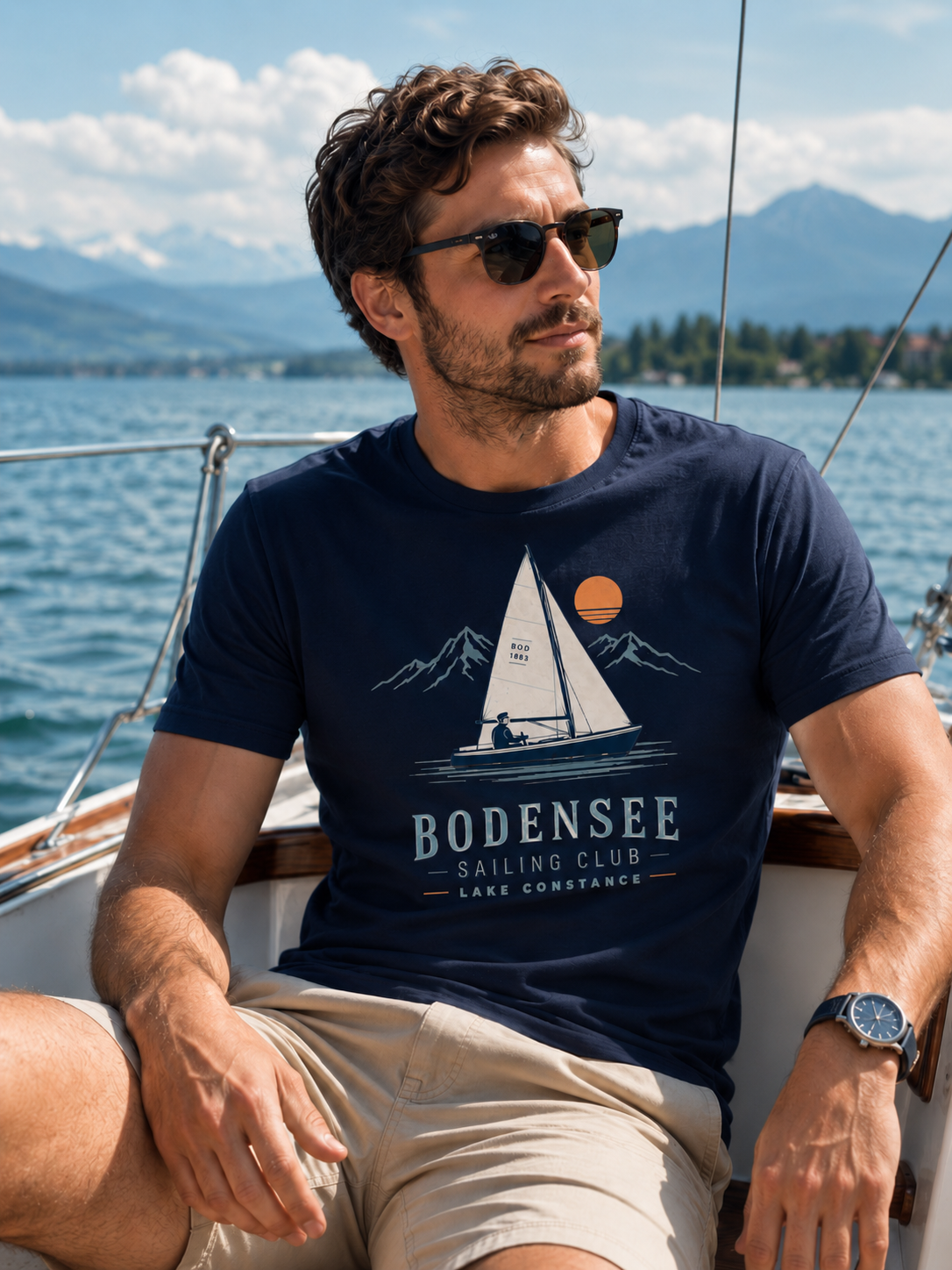 Segel T-Shirt Unisex – Segelboot Segler Wassersport Bodensee