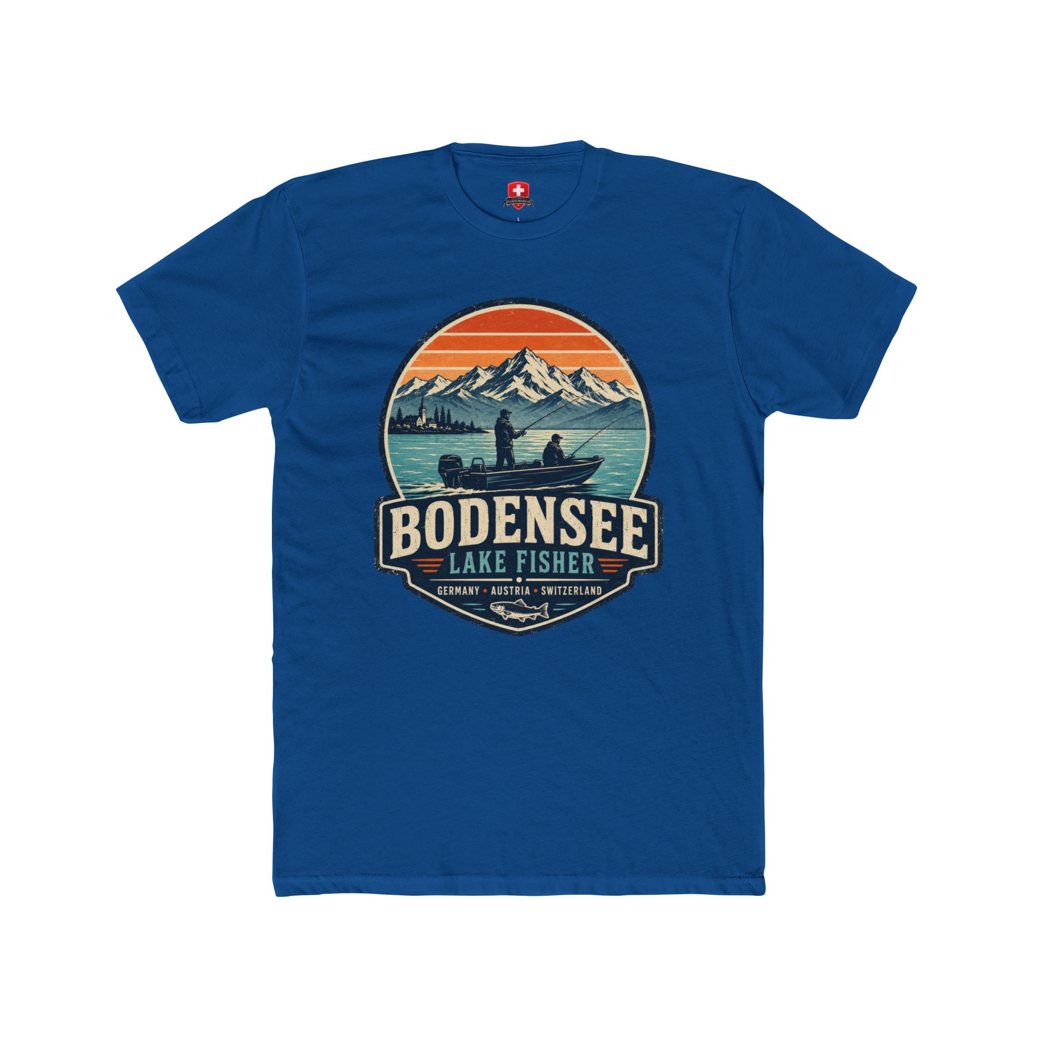 Angler T-Shirt Unisex – Vintage Angler Berge & See Bodensee