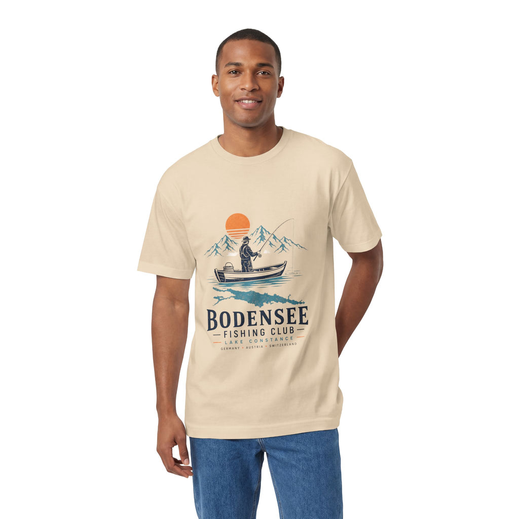 Angler T-Shirt Unisex – Fischer im Boot am See Bodensee