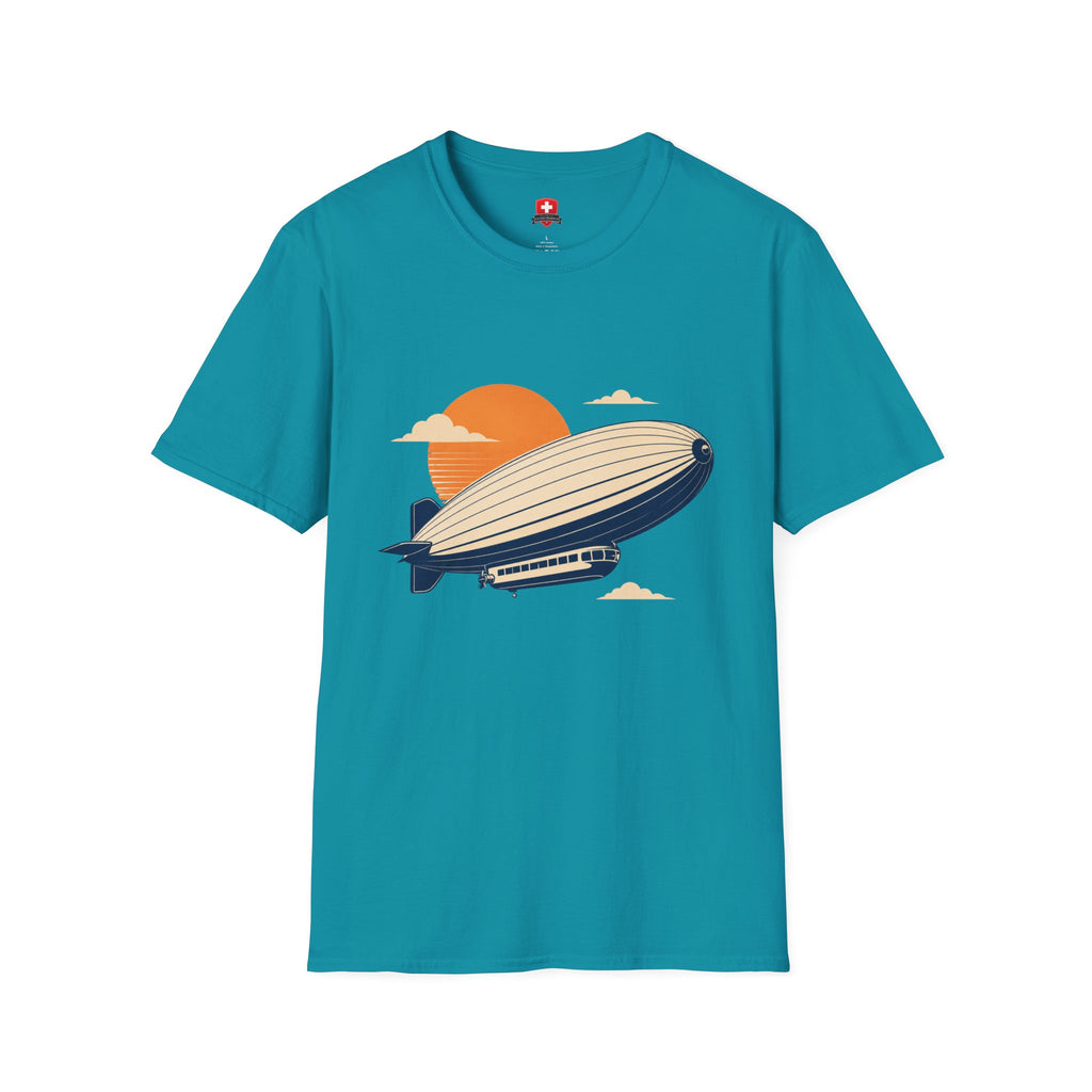 Zeppelin T-Shirt Unisex – Luftschiff Luftfahrt Retro Bodensee