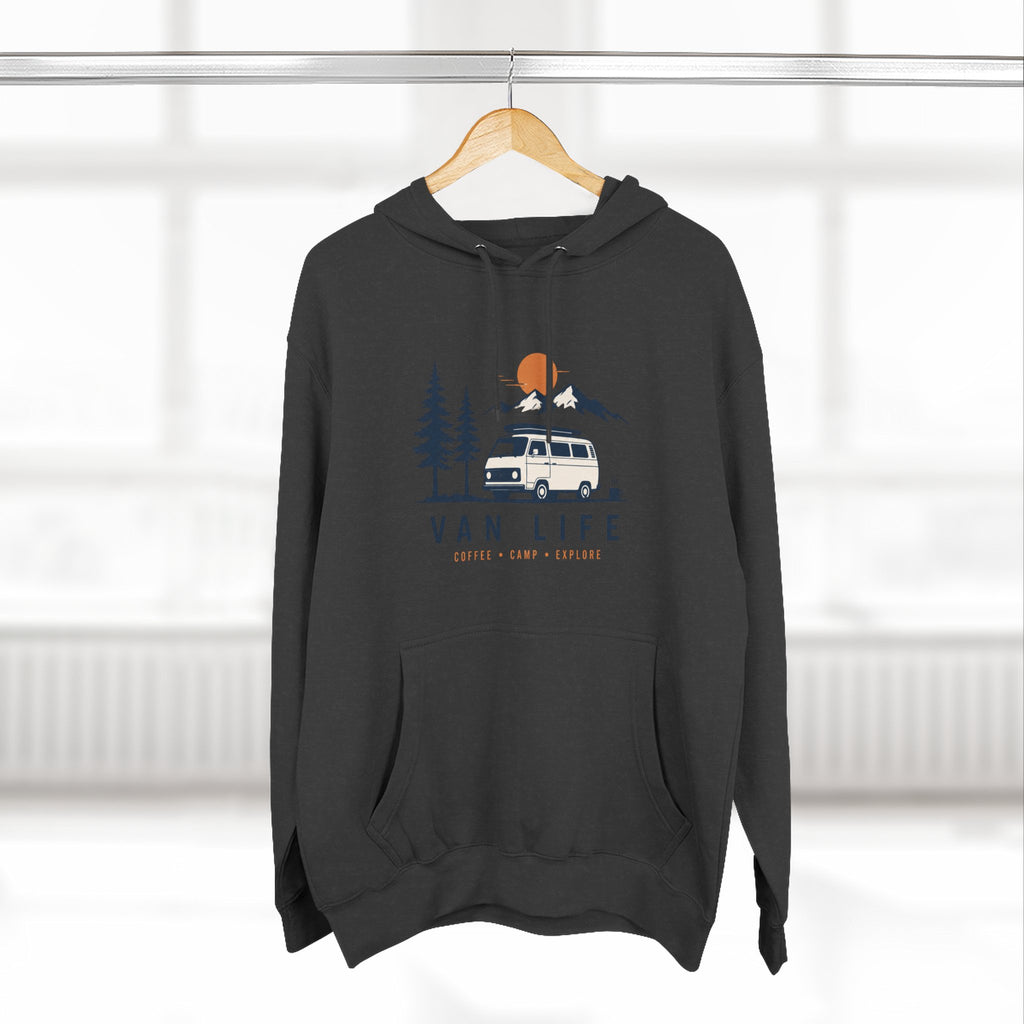Van Life & Wandern Hoodie Unisex – Vintage Campervan Kapuzenpullover