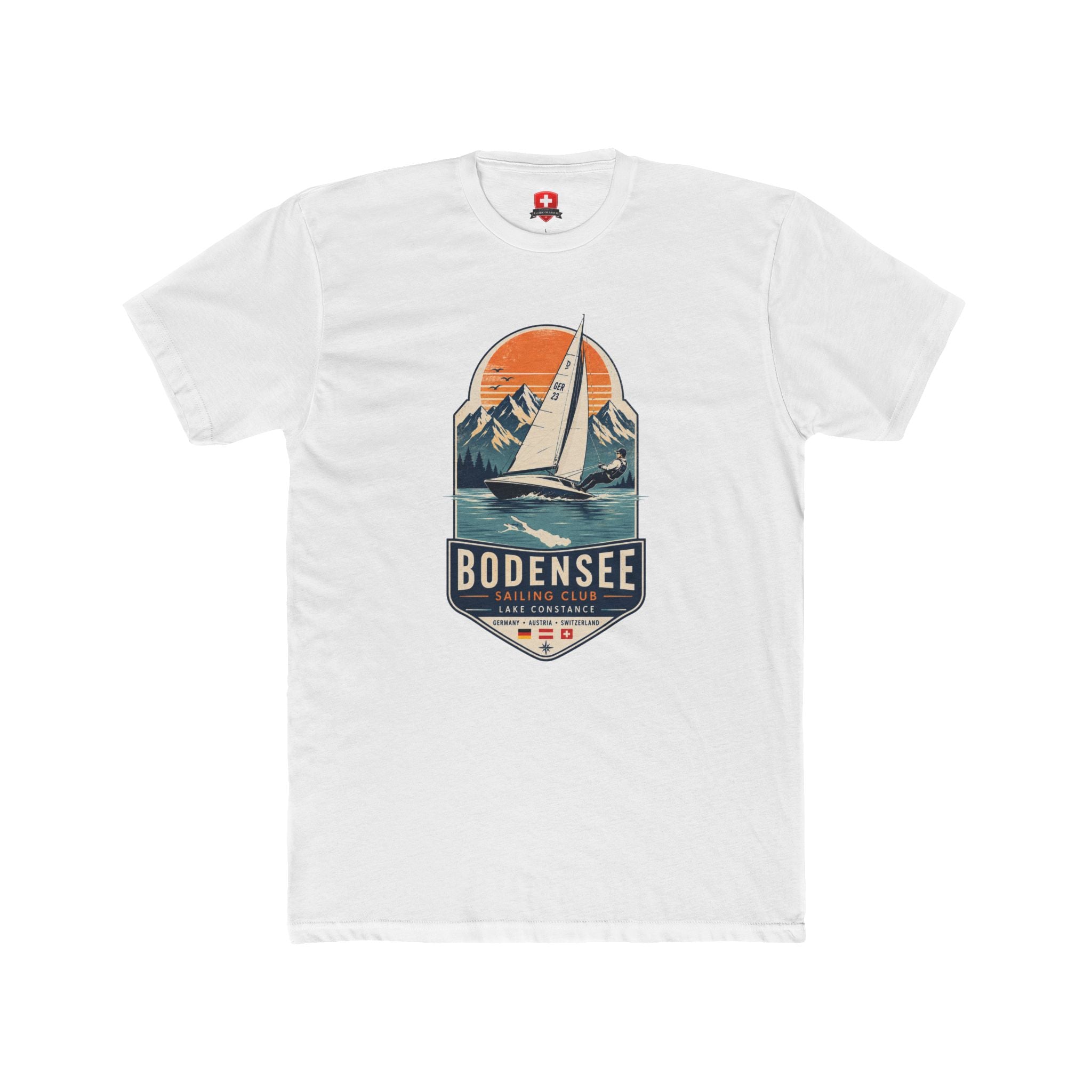 Segel T-Shirt Unisex – Segelboot Wappen Nautical Bodensee
