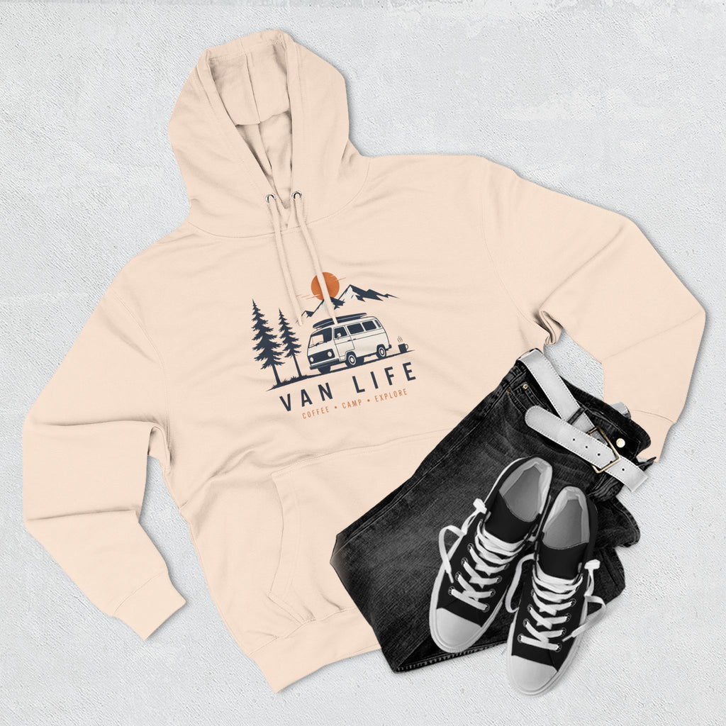 Van Life & Wandern Hoodie Unisex – Vintage Campervan Kapuzenpullover