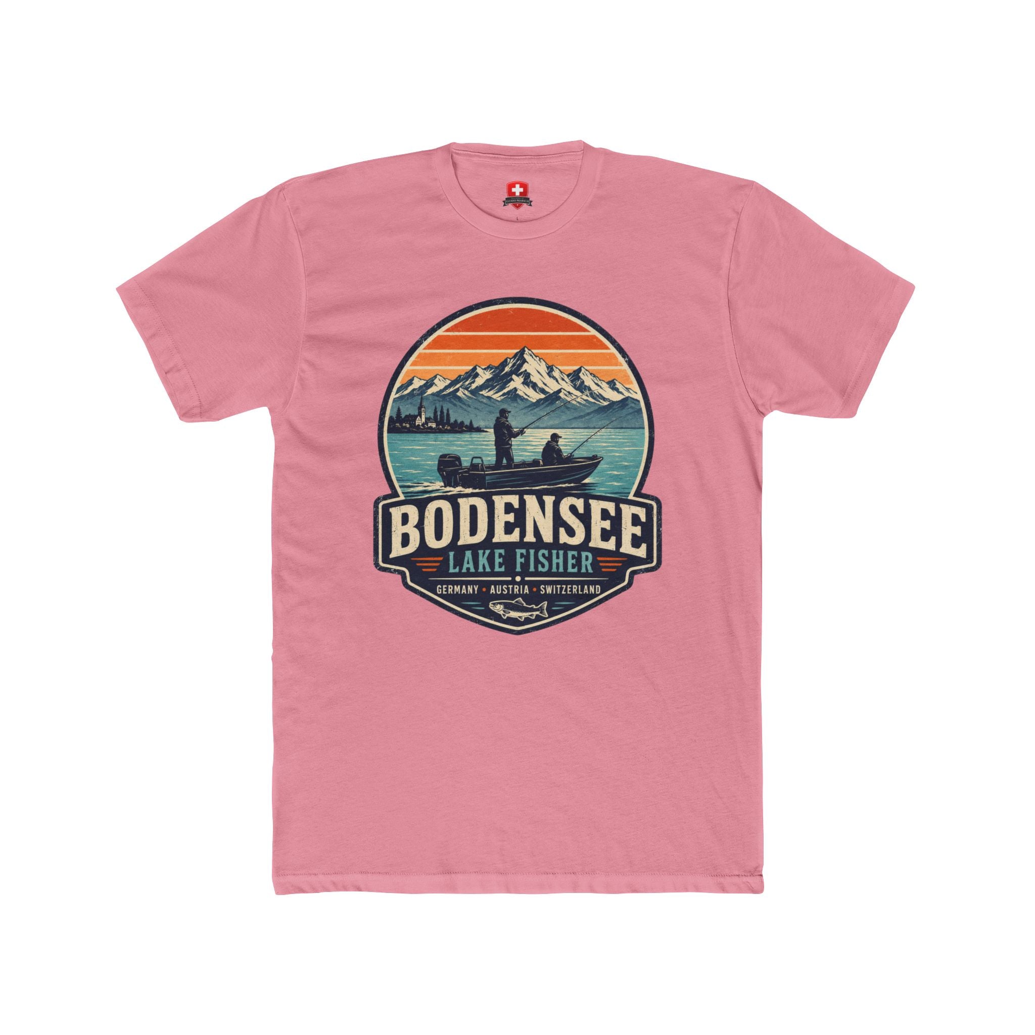 Angler T-Shirt Unisex – Vintage Angler Berge & See Bodensee