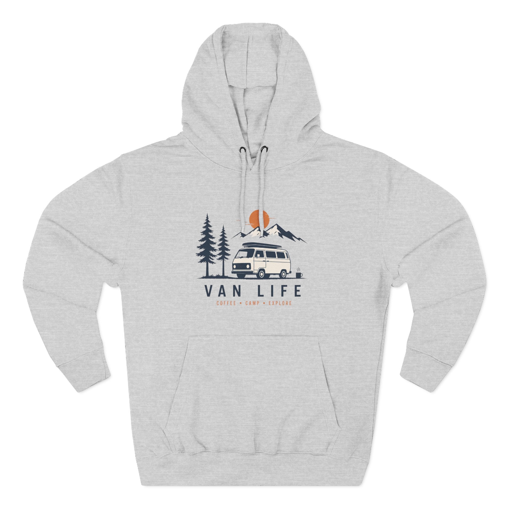 Van Life & Wandern Hoodie Unisex – Vintage Campervan Kapuzenpullover