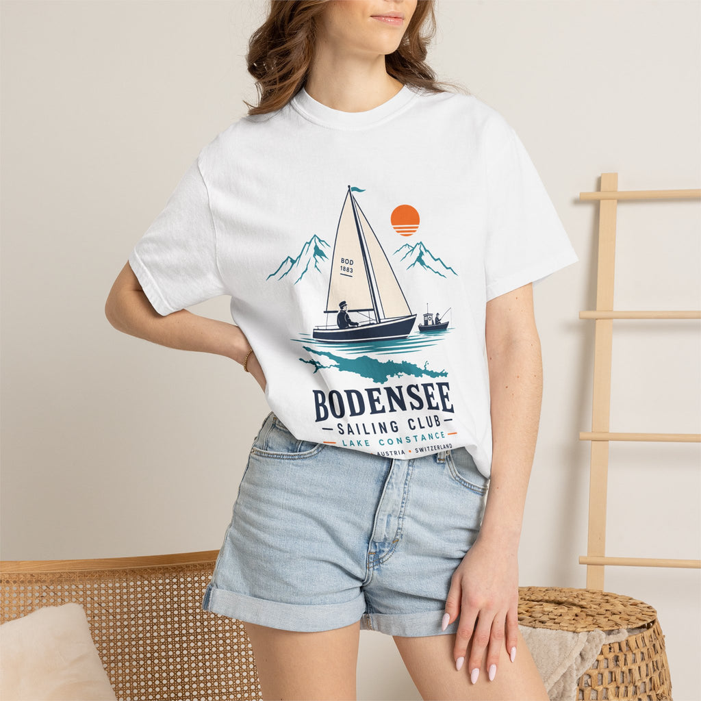 Segel T-Shirt Unisex – Segelboot Vintage Sailing am See