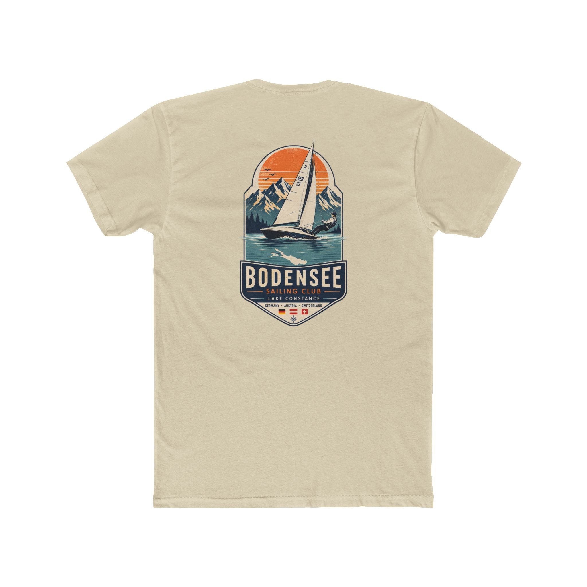 Segel T-Shirt Unisex – Segelboot Wappen Nautical Bodensee