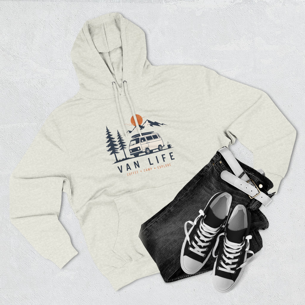 Van Life & Wandern Hoodie Unisex – Vintage Campervan Kapuzenpullover