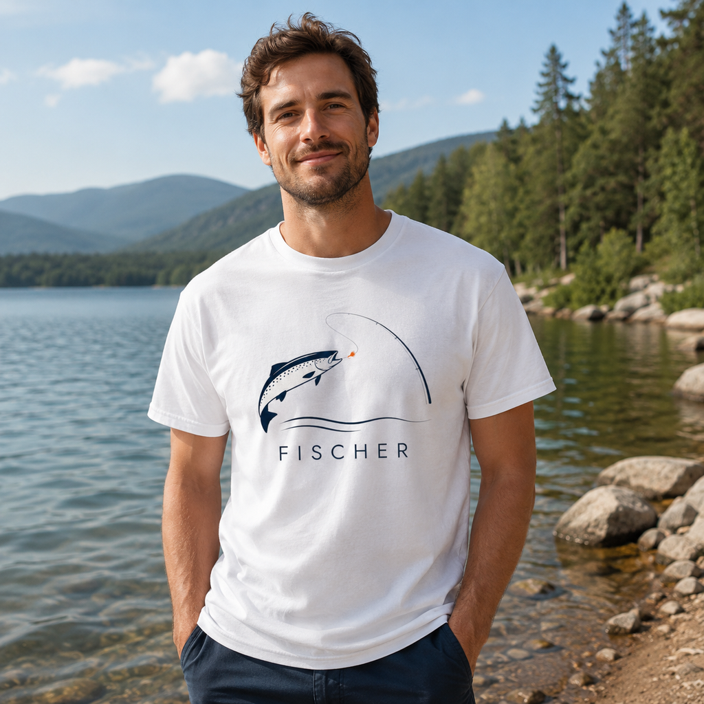 Fischer Angler T-shirt | Fishing, Angler Design
