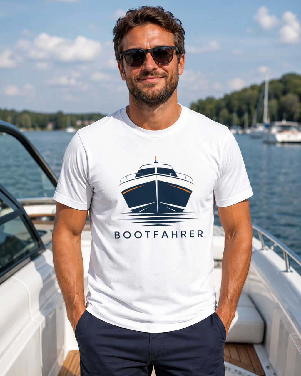 Bootfahrer T-Shirt | Nautical Captain, Kapitän T-Shirt