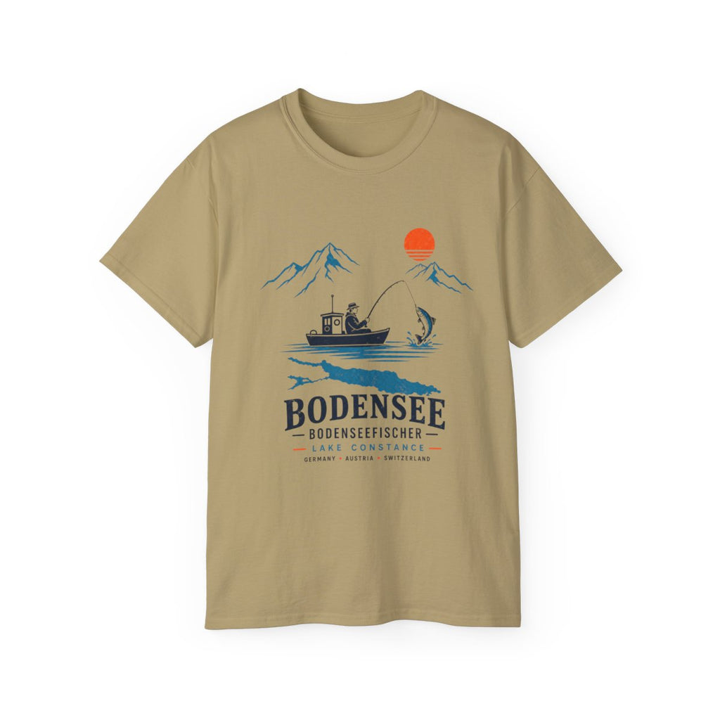 Angler T-Shirt Unisex – Fischerboot am See Nautical Bodensee