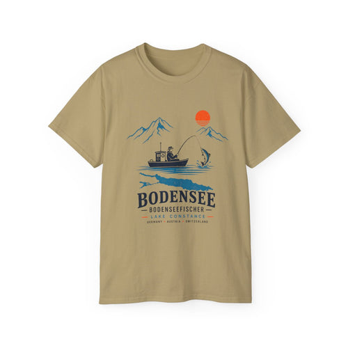 Angler T-Shirt Unisex – Fischerboot am See Nautical Bodensee