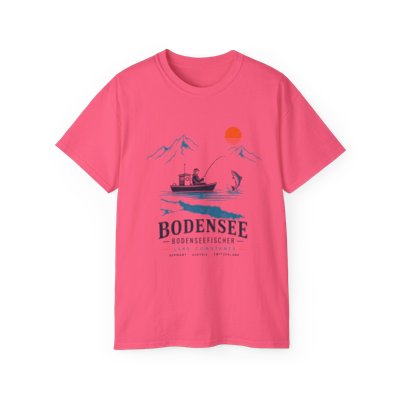 Angler T-Shirt Unisex – Fischerboot am See Nautical Bodensee