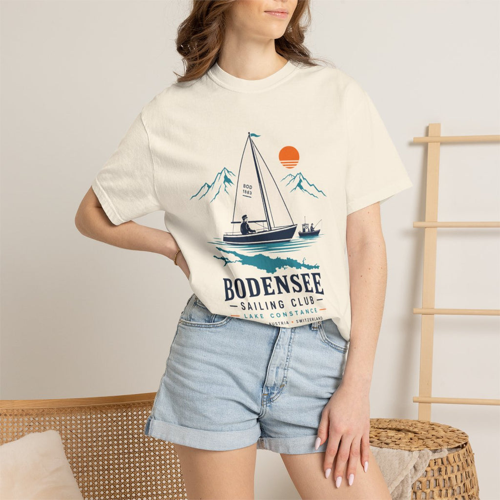 Segel T-Shirt Unisex – Sailing Club Segelboot Nautical Bodensee