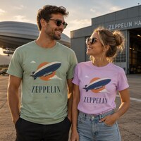Zeppelin T-Shirt Unisex – Vintage Luftschiff Retro Bodensee