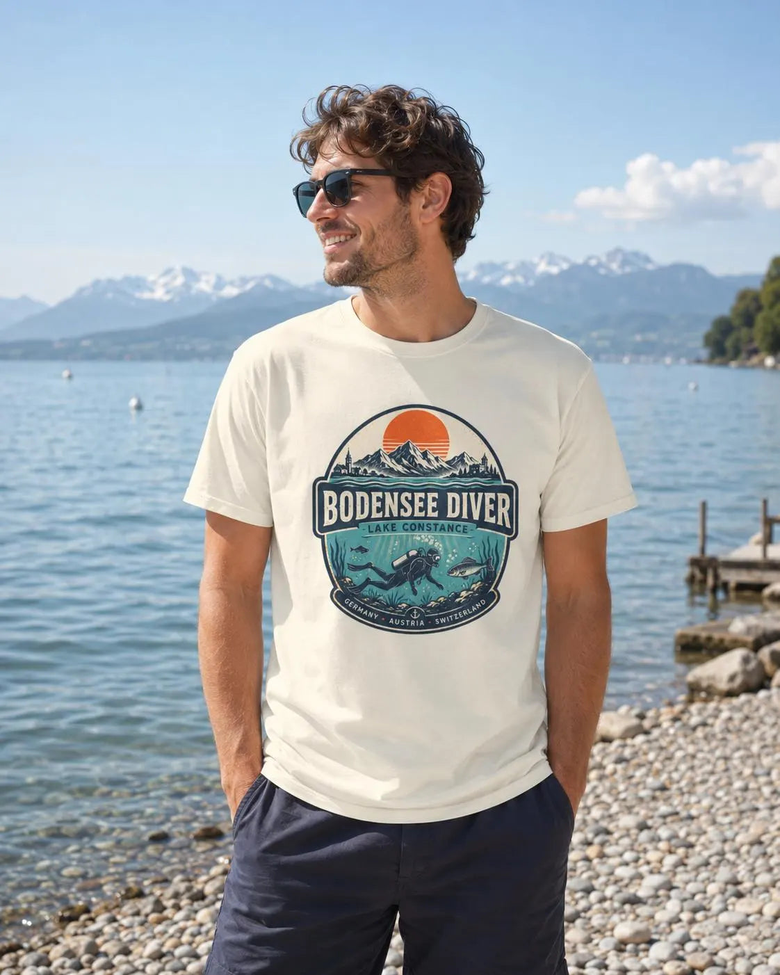 Taucher T-Shirt Unisex – Scuba Diving Tauchsport Bodensee