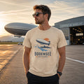 Zeppelin T-Shirt Unisex – Luftschiff bei Sonnenuntergang Vintage