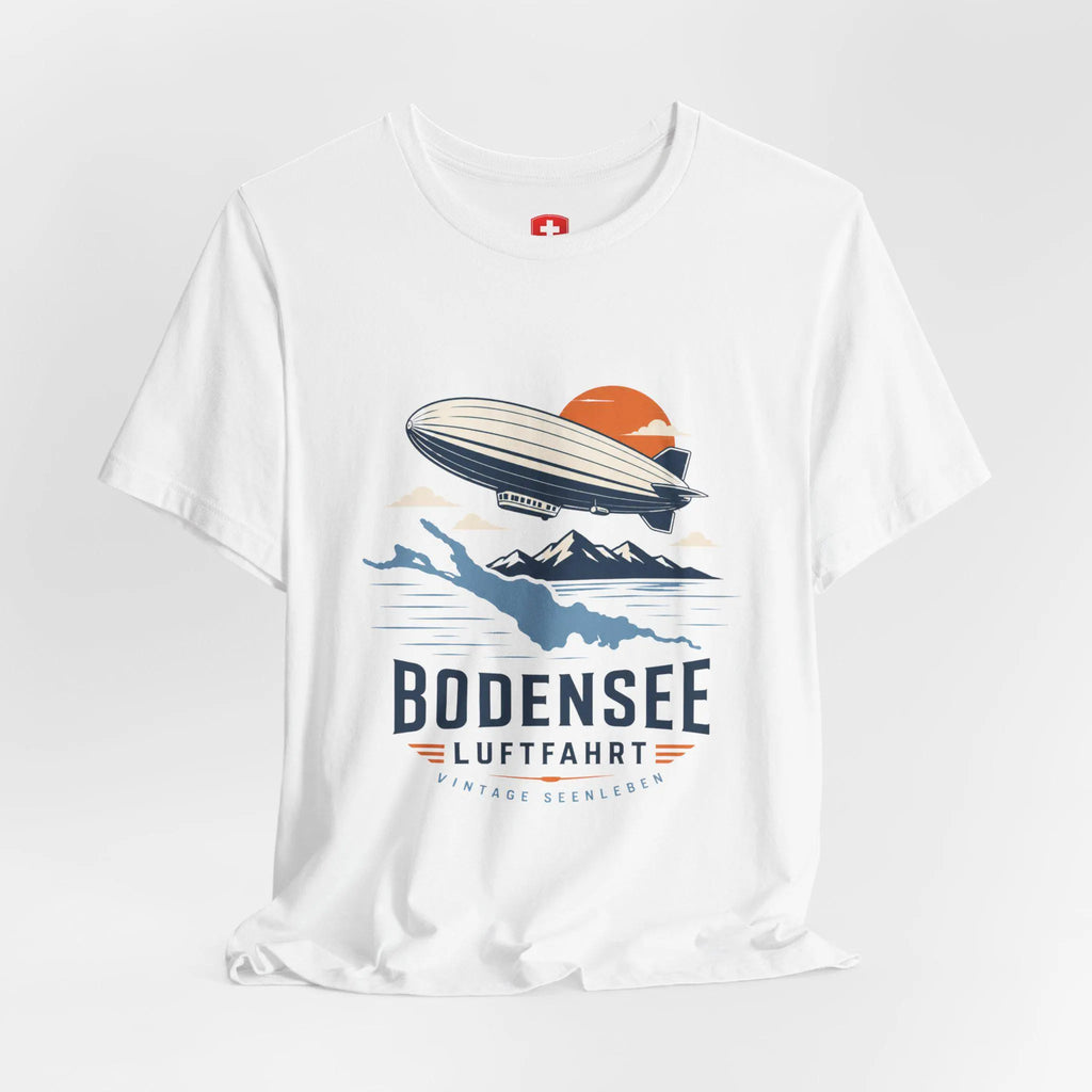 Zeppelin T-Shirt Unisex – Luftschiff bei Sonnenuntergang Vintage